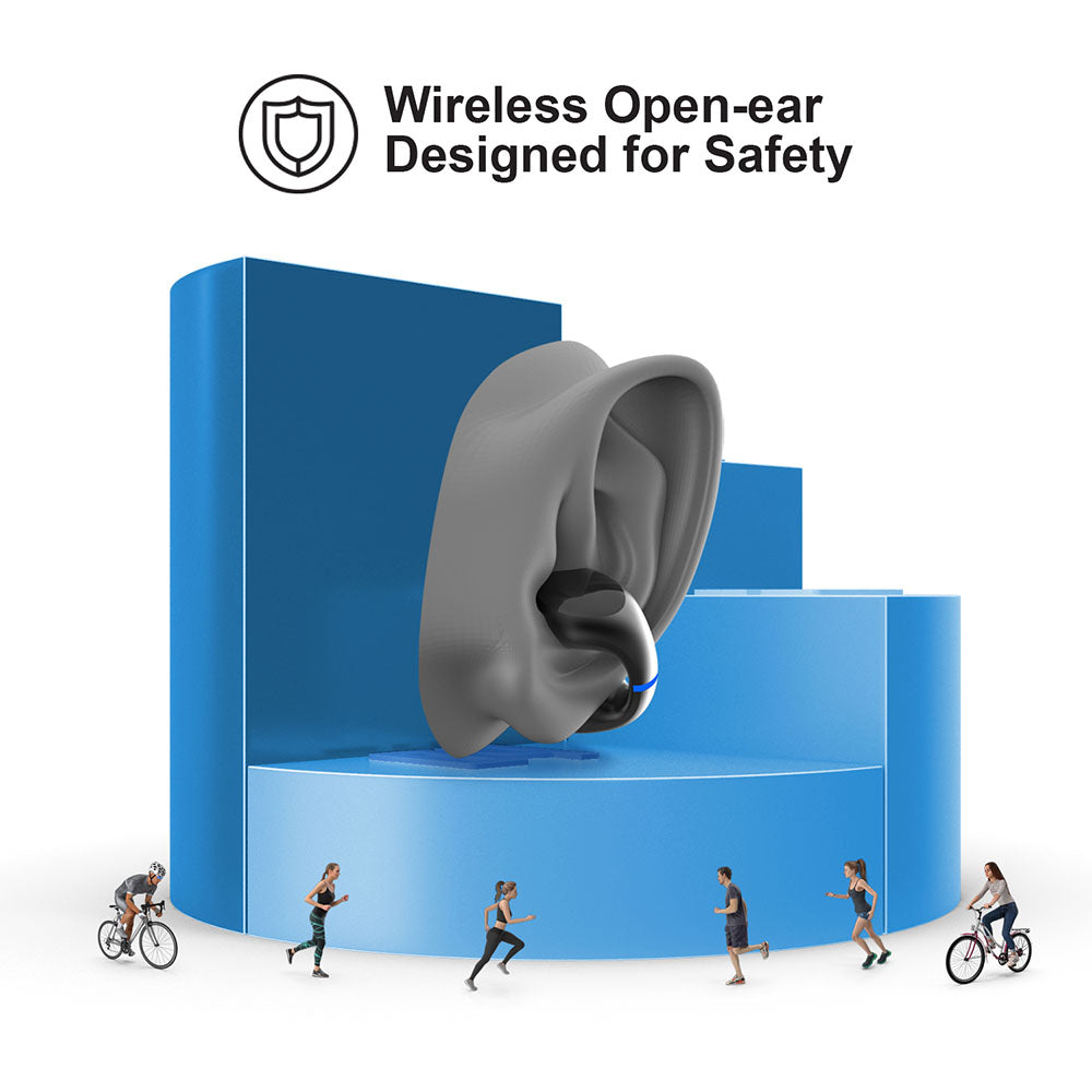SOUL OPENEAR S-CLIP - Wireless Air Conduction Ear Sound Clips - Black