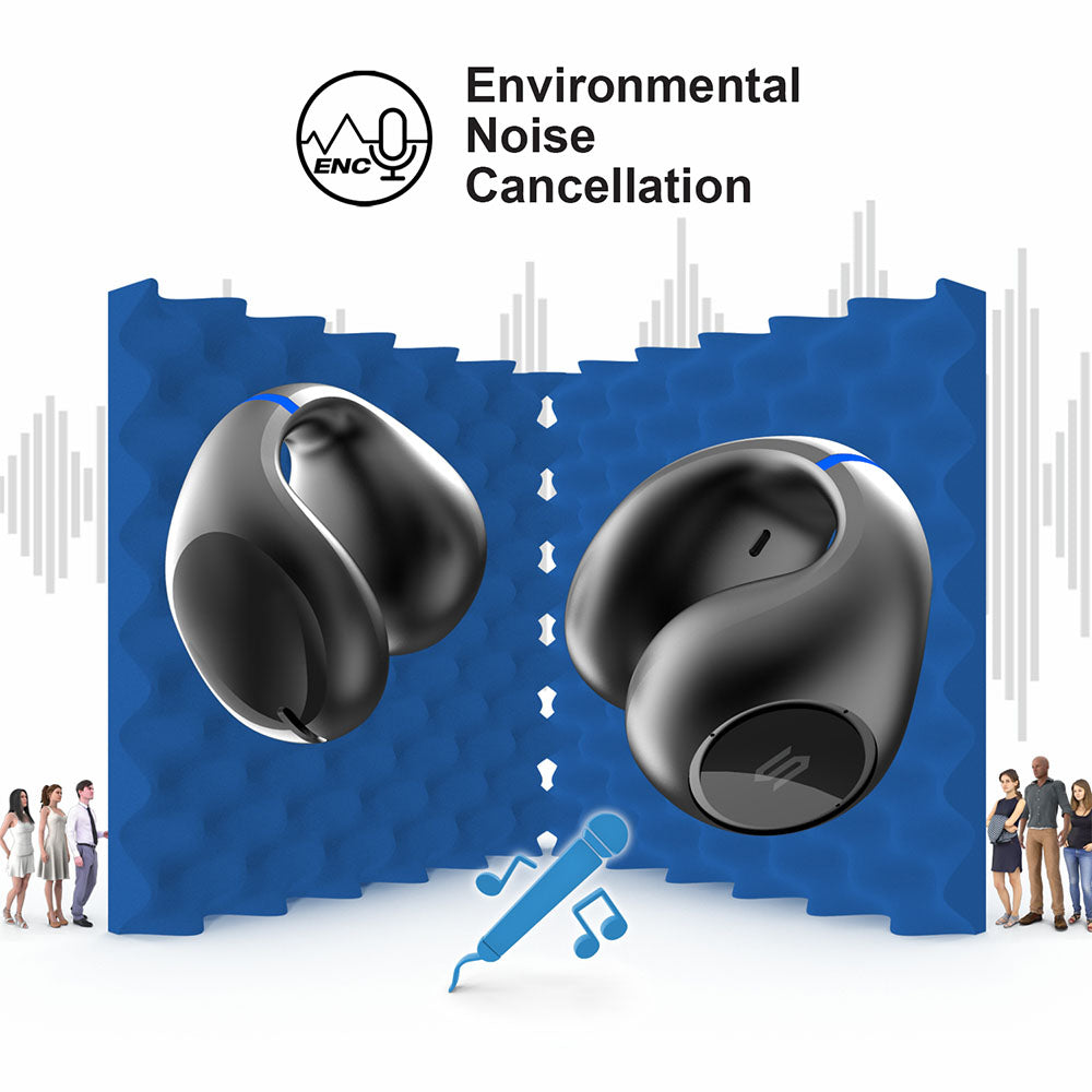 SOUL OPENEAR S-CLIP - Wireless Air Conduction Ear Sound Clips - Black
