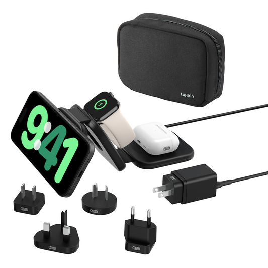 Belkin BOOSTCHARGE PRO QI2 3IN1 Travel Charging Pad