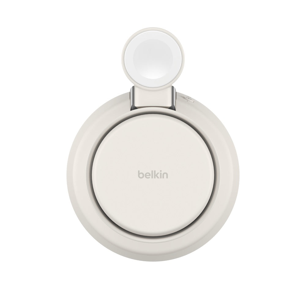 Belkin UltraCharge Pro 3-in-1 Magnetic Charging Dock with Qi2 25W - Sand
