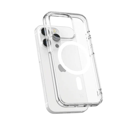 Power Support Air Jacket Mag Hybrid Case with MagSafe for iPhone 15 Pro - Clear