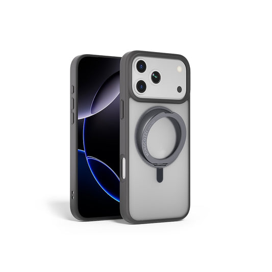 Monocozzi SAFEPROTECT Magsafe Case with Rotatable Ring for iPhone 17 Pro - Grey