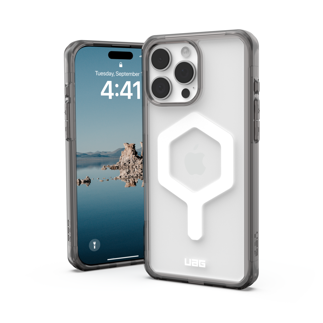 UAG iPhone 16 Pro Max Plyo Magsafe Ash/White