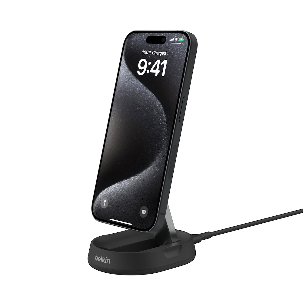 Belkin BoostCharge Pro Convertible Magnetic Charging Stand with Qi2 15W - Black