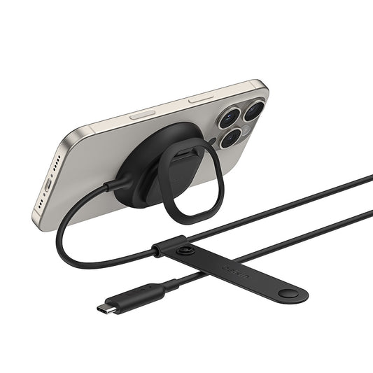 Belkin UltraCharge Magnetic Charger with Qi2 25W Square Puck Black