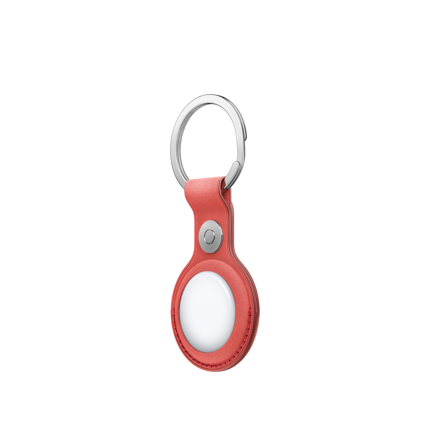 Apple AirTag FineWoven Key Ring Coral