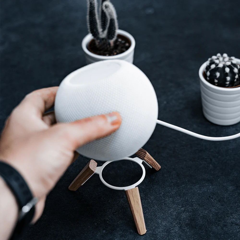balolo HomePod Mini TriPod White Oak