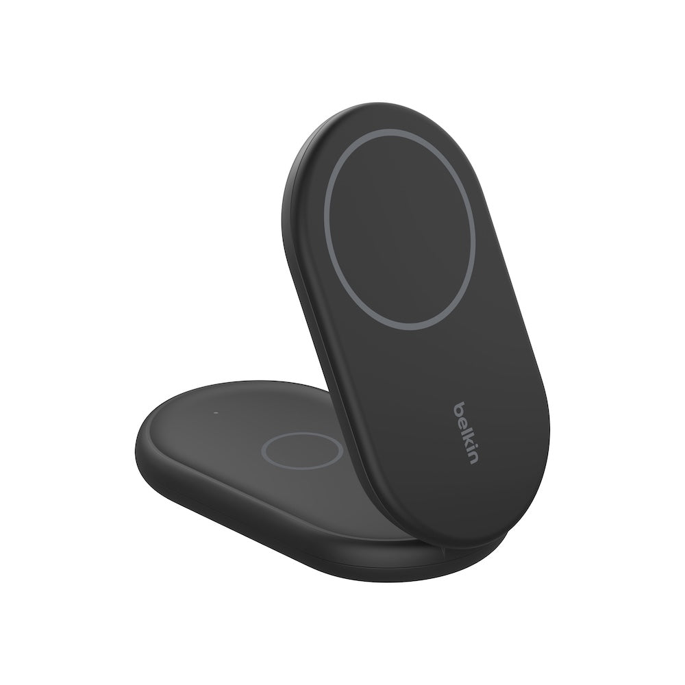 Belkin Qi2 2-in-1 Magnetic Wireless Charging Stand (Black)