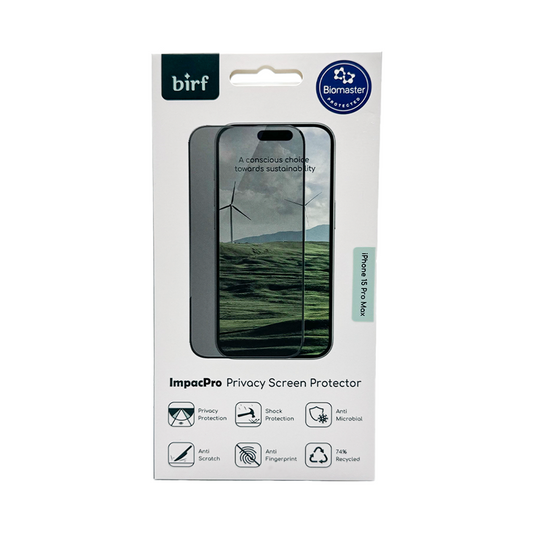 Birf iPhone 15 Pro Max ImpacPro Privacy Screen Protector