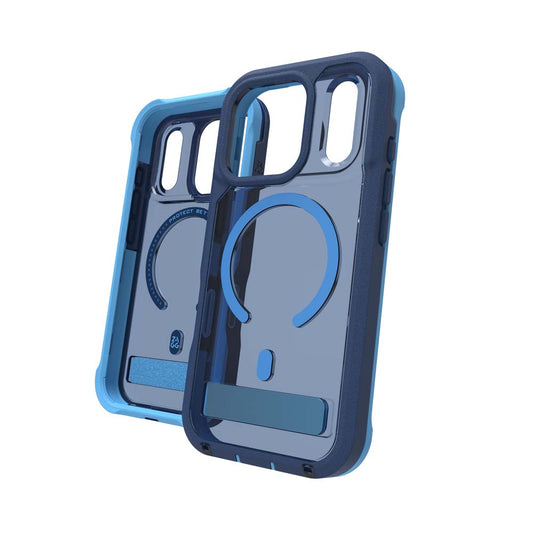ZAGG Rainier Snap KickStand Case for iPhone 17 Pro - Cobalt Horizon
