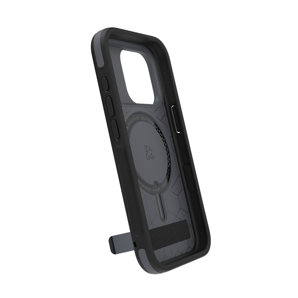 ZAGG Sedona Snap KickStand Case iPhone 17 Pro Charcoal