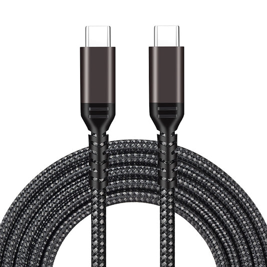 iZsync C to C Cable Nylon Braided 240W 40Gbps - Brown