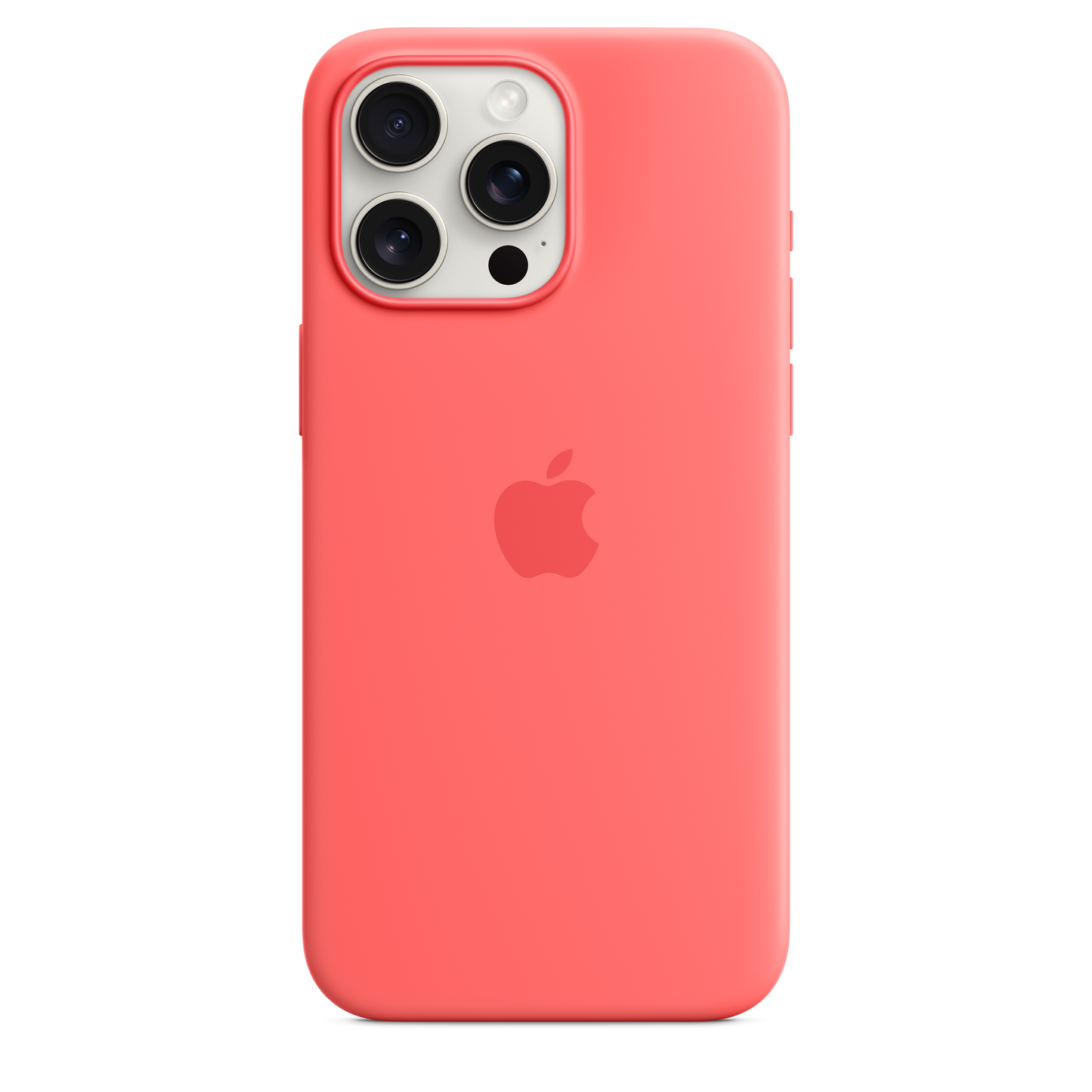 Apple iPhone 15 Pro Max Silicone Case with MagSafe Guava