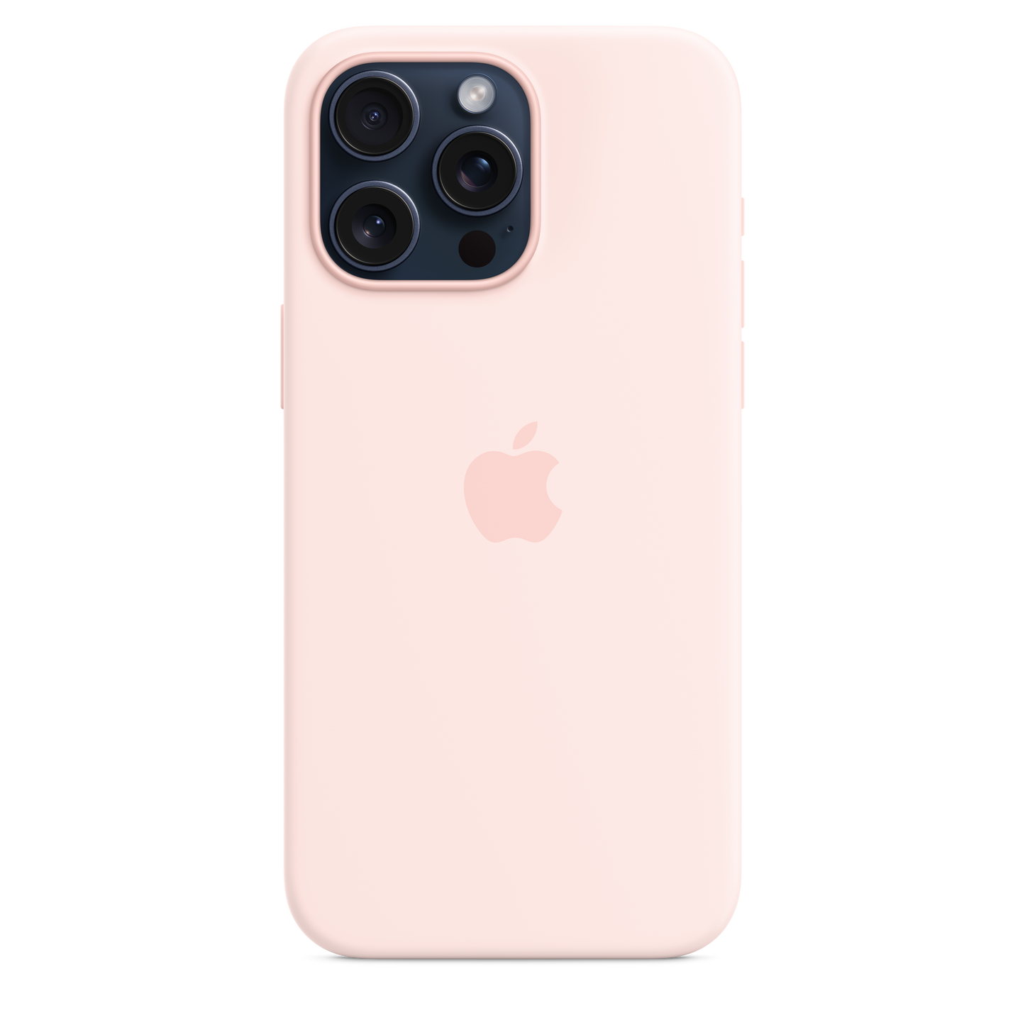 Apple iPhone 15 Pro Max Silicone Case with MagSafe Light Pink