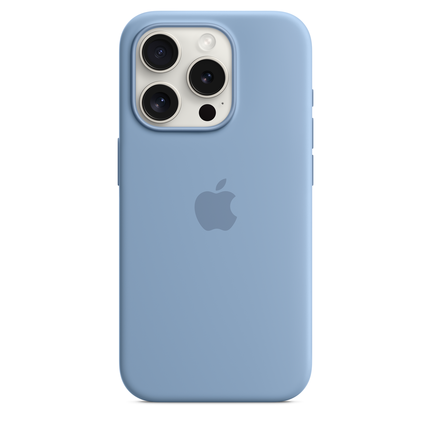 Apple iPhone 15 Pro Silicone Case with MagSafe Winter Blue