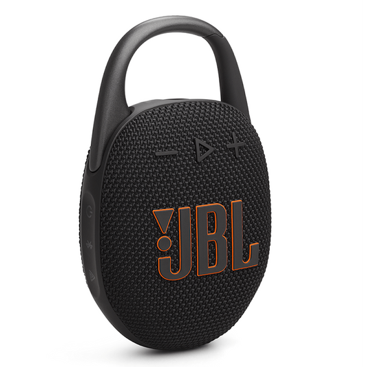 JBL Clip 5 Portable Bluetooth Speaker - Black & Orange