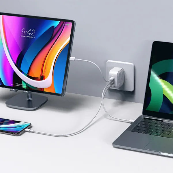 HyperJuice 66W GaN USB-C Charger - White