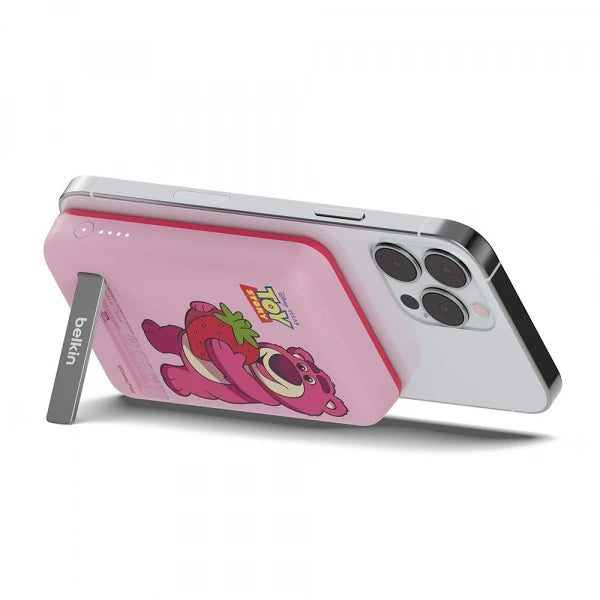 Belkin BoostCharge Magnetic Wireless Power Bank 5K + Stand (Disney Collection / Marvel Collection) - Lotso