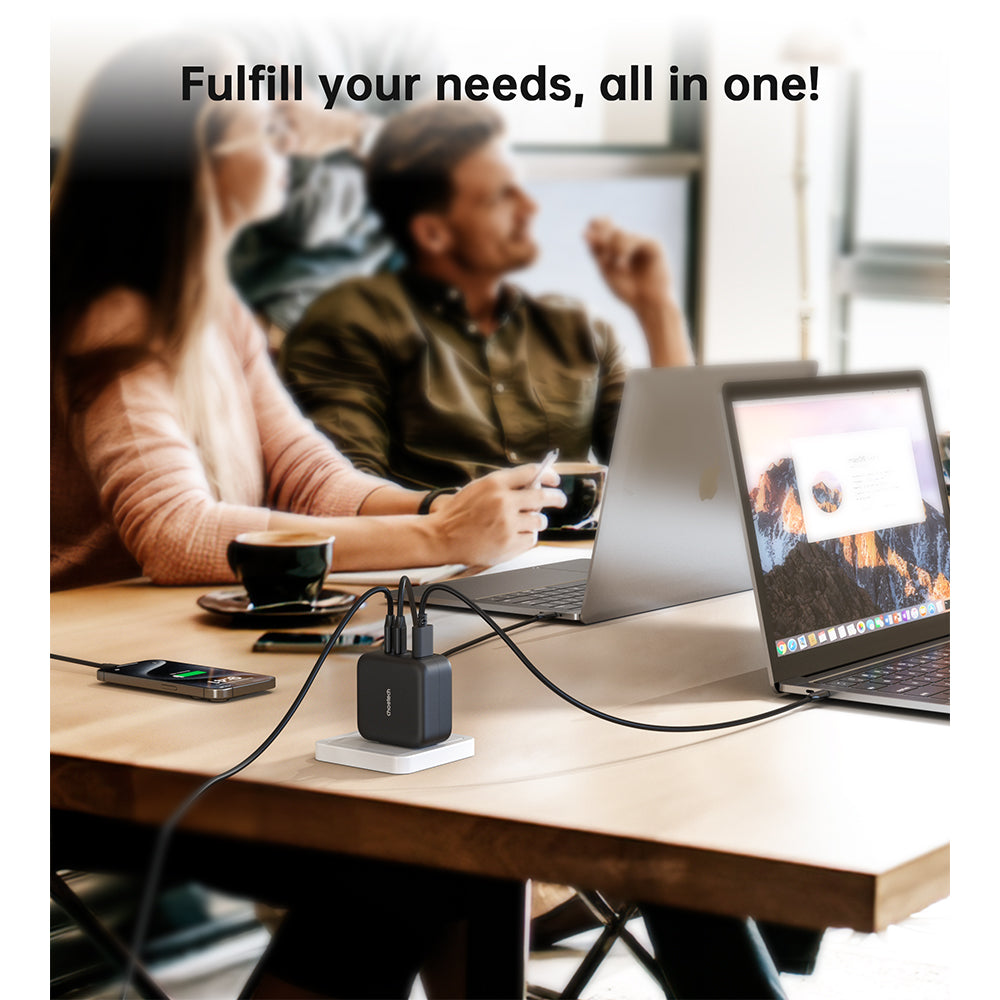 Choetech PD 70W GaN 3 USB-C+1 USB-A Multiple Plugs Charger