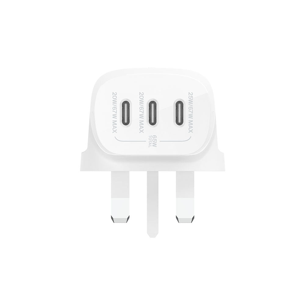 Belkin BoostCharge 3 Port USB-C Wall Charger with PPS 67W