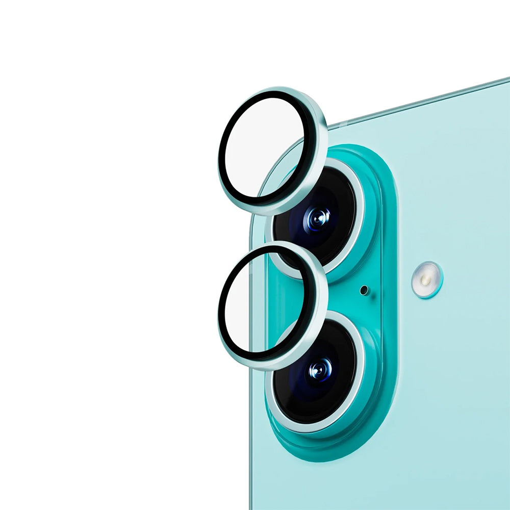 ANANK AR Circle Lens Guard with Anti-reflective Coating for iPhone 16/16 Plus - Green