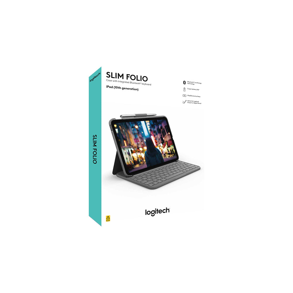 Logitech Slim Folio Keyboard Case for iPad (10th Gen)