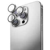 ANANK AR Circle Lens Guard with Anti-reflective Coating for iPhone 16 Pro/Pro Max - Silver