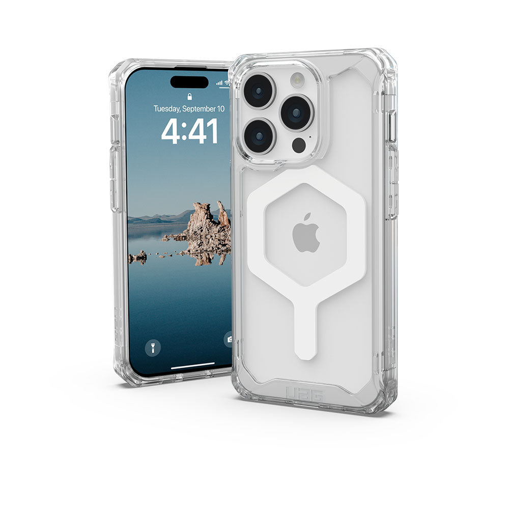 UAG Plyo for Magsafe iPhone 15 Pro Case - Ice/White