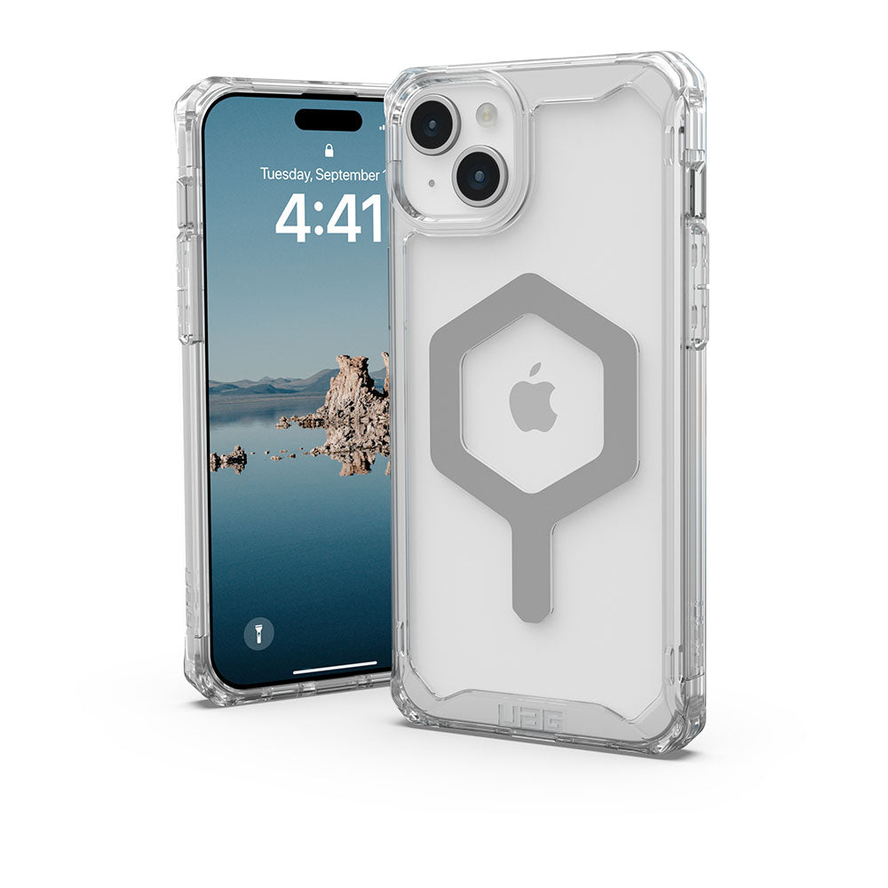 UAG Plyo for Magsafe iPhone 15 Plus Case - Ice/Silver