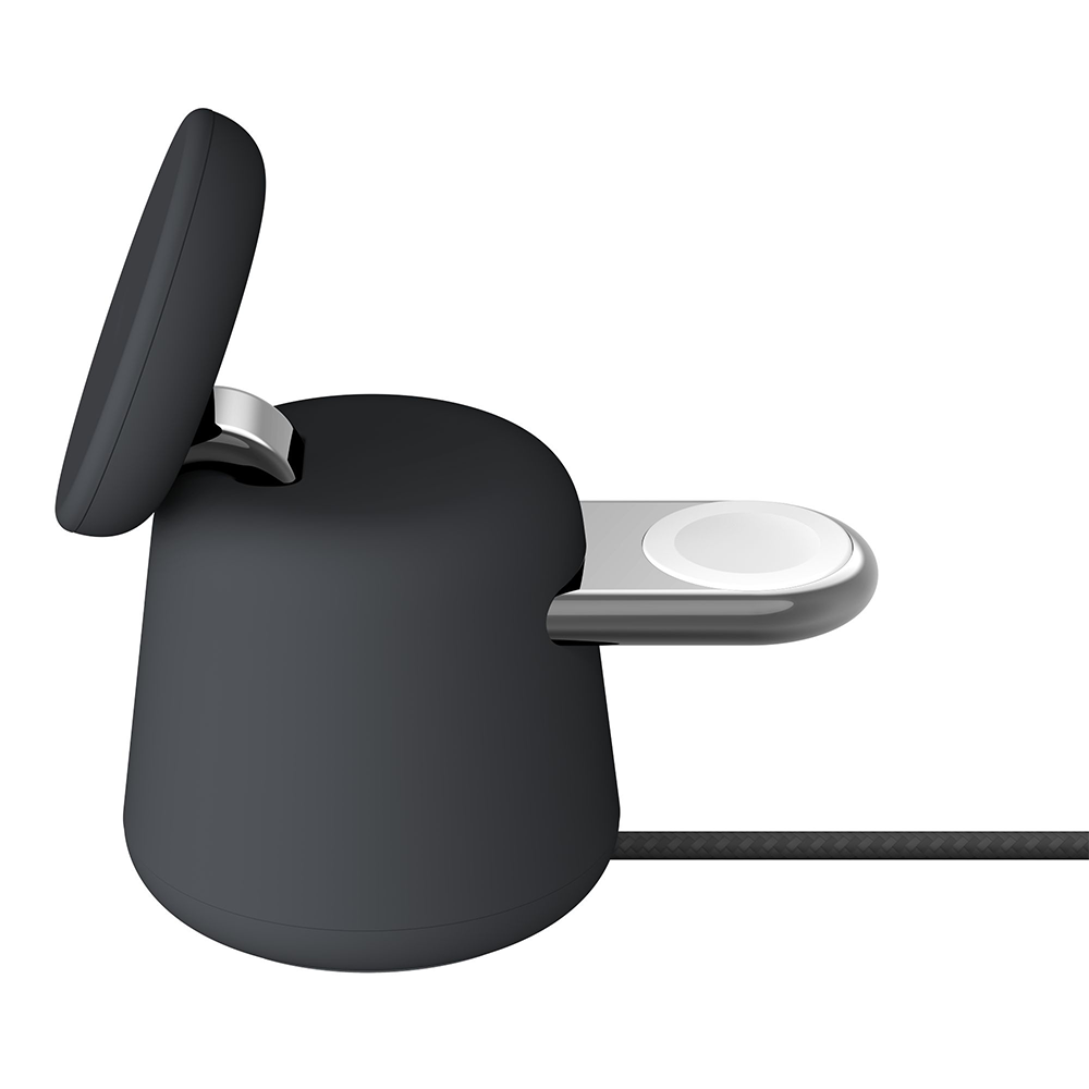 Belkin Boost Charge Pro 2 in1 Wireless Charging Dock with Magsafe 15W, Charcoal