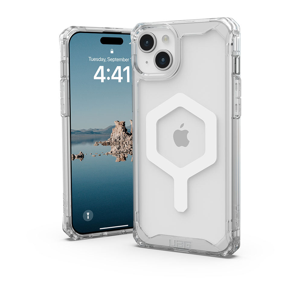 UAG Plyo for Magsafe iPhone 15 Plus Case - Ice/White