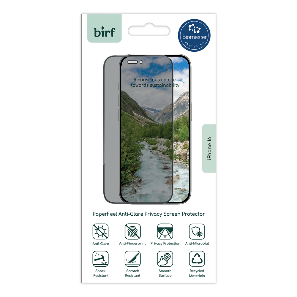 Birf iPhone 16 PaperFeel Anti Glare Privacy Screen Protector