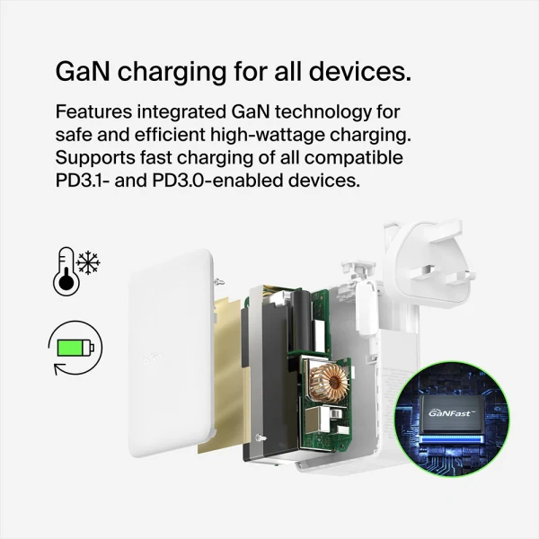 Belkin BoostCharge Pro 140W 4-Port GaN Wall Charger