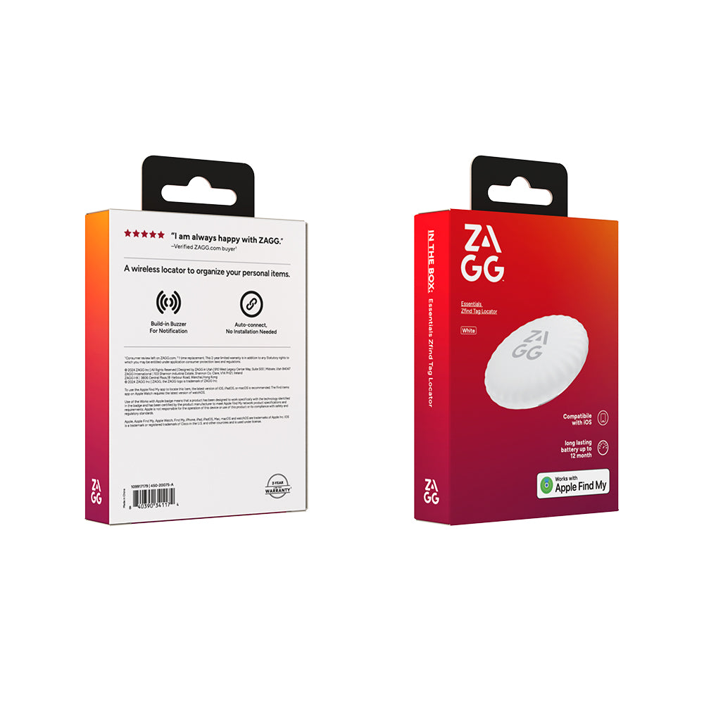 ZAGG Essentials Zfind Tag Locator White
