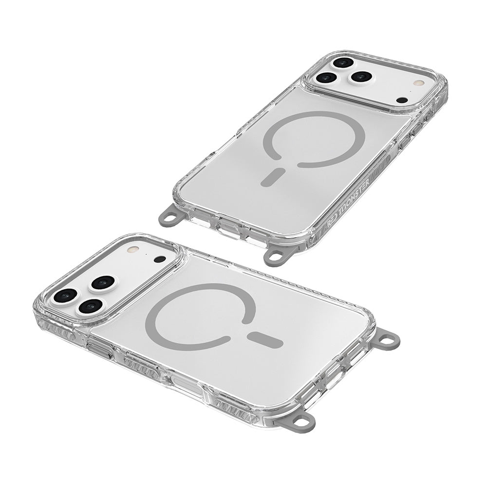 Red Monster Gassan M with Strap iPhone 17 Pro Max Grey