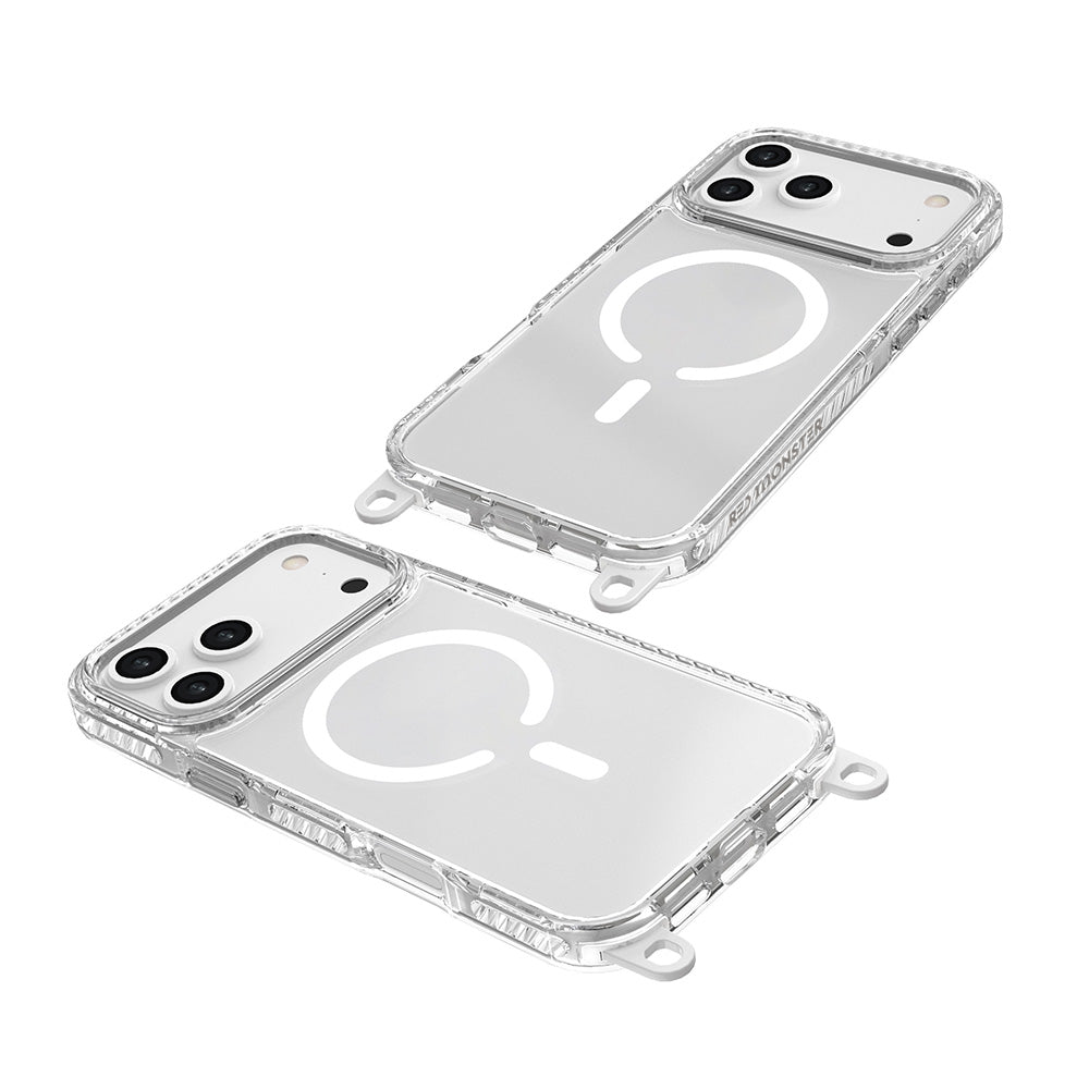 Red Monster Gassan M with Strap iPhone 17 Pro Max White