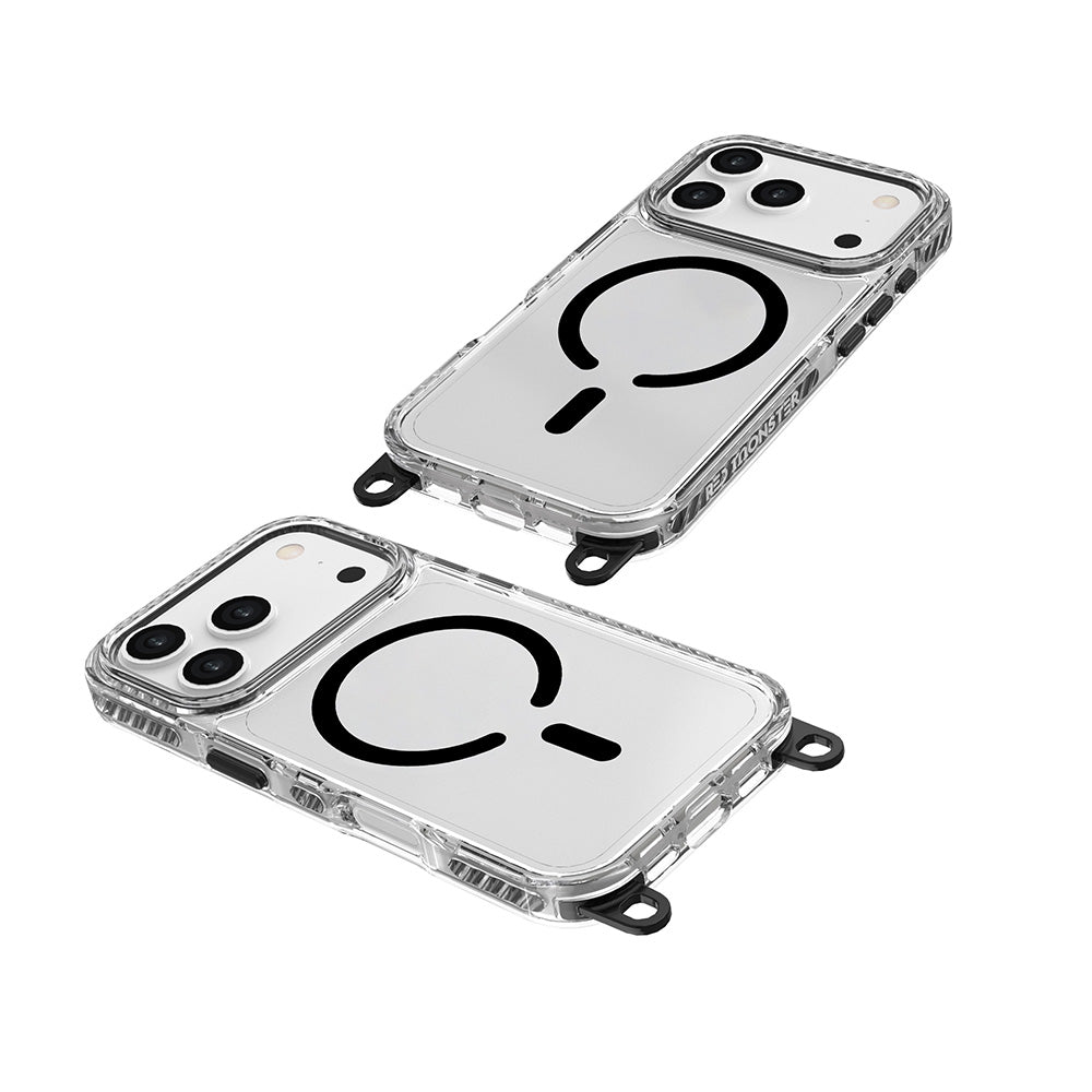 Red Monster Gassan M with Strap iPhone 17 Pro Black