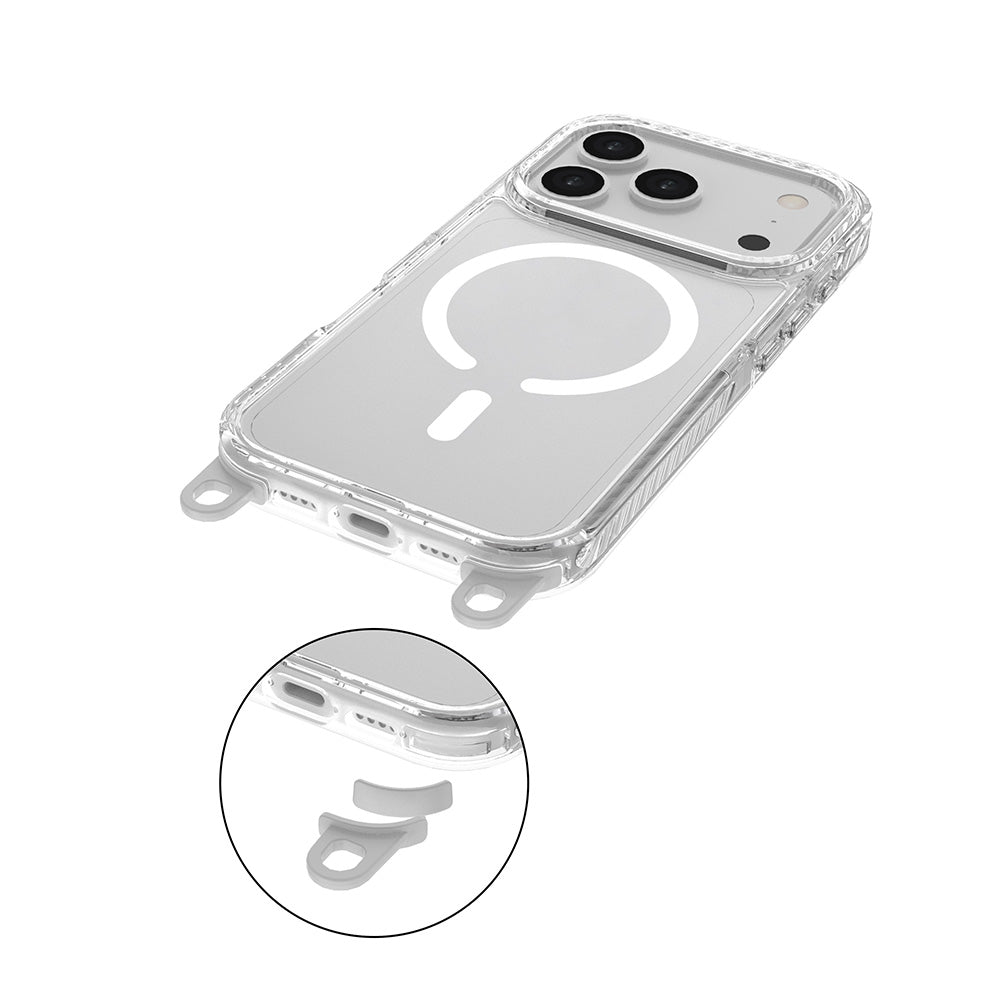 Red Monster Gassan M with Strap iPhone 17 Pro White