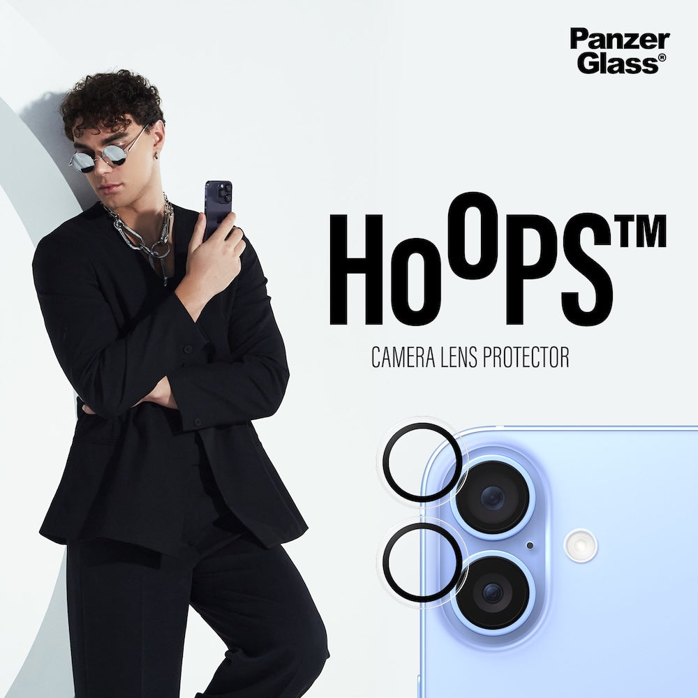 PanzerGlass Hoops for iPhone 16/16 Plus - Transparent