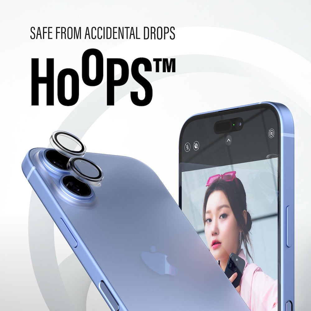 PanzerGlass Hoops for iPhone 16/16 Plus - Transparent