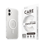CARE by PanzerGlass Case Flagship Star Lit with White MagSafe for iPhone 16 Plus