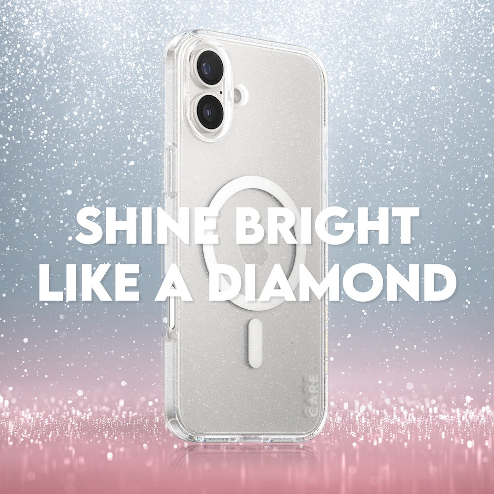 CARE by PanzerGlass Case Flagship Star Lit with White MagSafe for iPhone 16 Plus