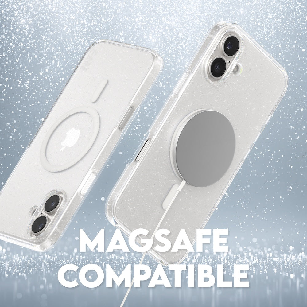 CARE by PanzerGlass Case Flagship Star Lit with White MagSafe for iPhone 16 Plus