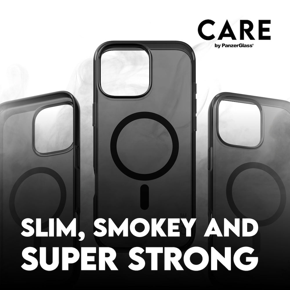 CARE by PanzerGlass® Case Flagship Smokey with MagSafe for iPhone 16 Pro
