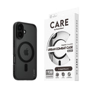 CARE by PanzerGlass Case Flagship Urban Combat Black MagSafe for iPhone 16
