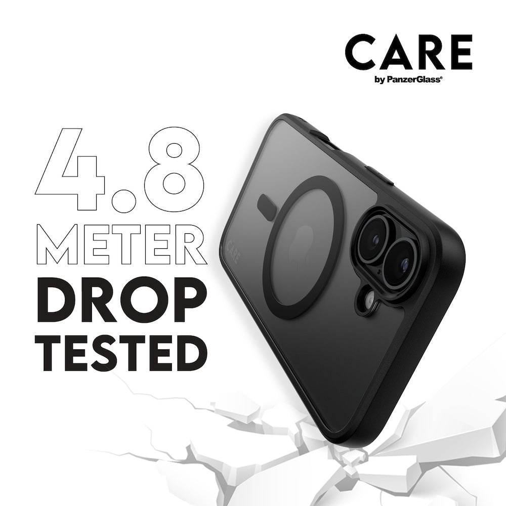 CARE by PanzerGlass Case Flagship Urban Combat Black MagSafe for iPhone 16