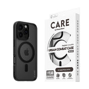 CARE by PanzerGlass® Case Flagship Urban Combat Black MagSafe for iPhone 16 Pro