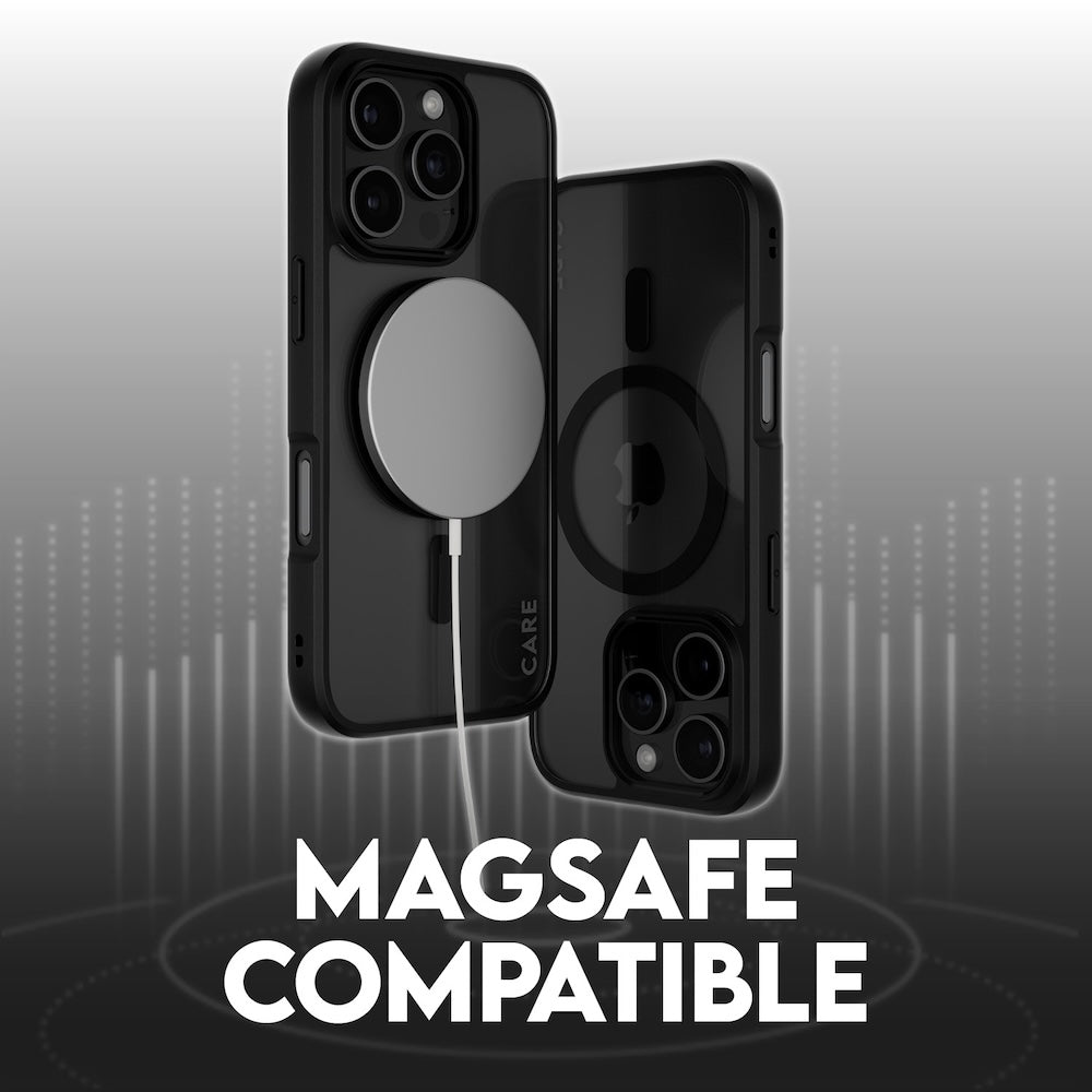 CARE by PanzerGlass® Case Flagship Urban Combat Black MagSafe for iPhone 16 Pro