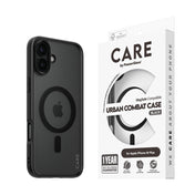 CARE by PanzerGlass Case Flagship Urban Combat Black MagSafe for iPhone 16 Plus