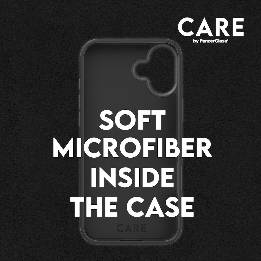 CARE by PanzerGlass Case Fashion Black MagSafe iPhone 16